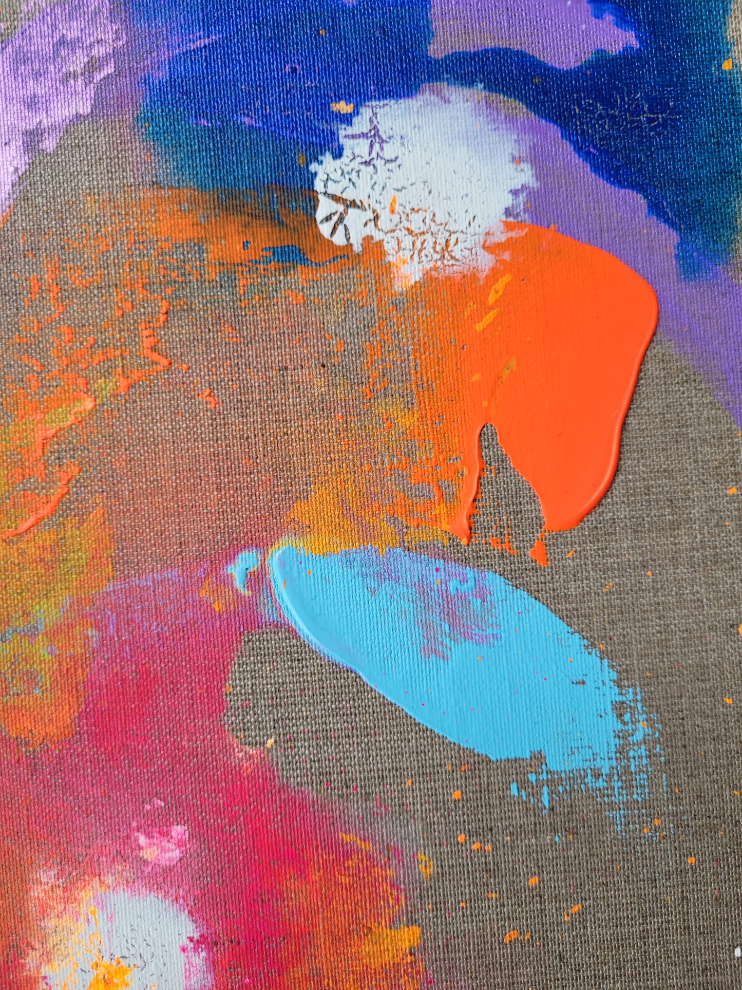 "Energiefluss 4" (auf Malkarton)