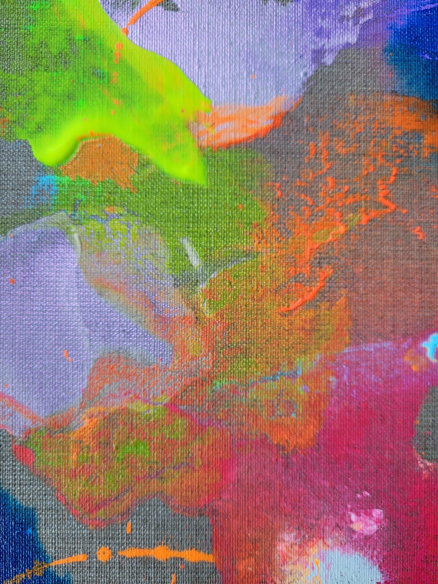 "Energiefluss 4" (auf Malkarton)