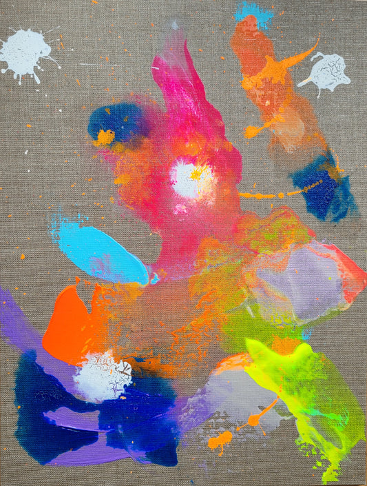 "Energiefluss 4" (auf Malkarton)