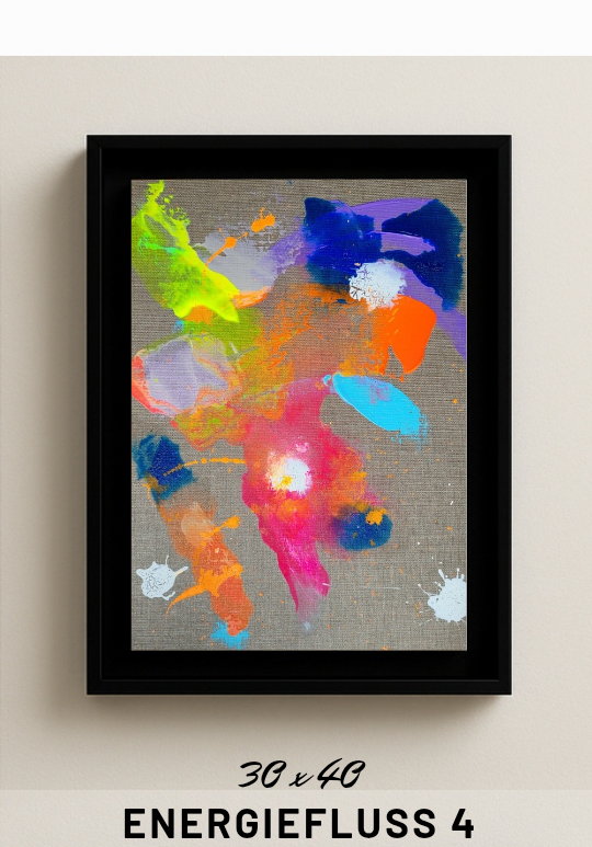 "Energiefluss 4" (auf Malkarton)